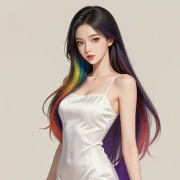 the portrait of neutral rainbow colorful female cleric bard as an absurdly beautiful, gorgeous, elegant, skinny gravure idol, an ultrafine hyperdetailed illustration by kim jung gi, intricate linework, super detailed faces, sharp focus, bright colors, octopath traveler, final fantasy, unreal engine 5 highly rendered, global illumination, radiant light, detailed and intricate environment