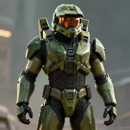 Master Chief, Halo 3, Trending artstation, cinematográfica, digital Art