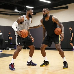 lebron trains
