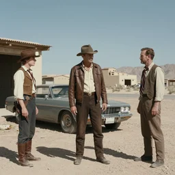 a scene from a fallout New Vegas movie, 1963