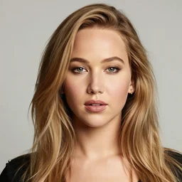 portrait of Jennifer Lawrence by Sandra Chevrier