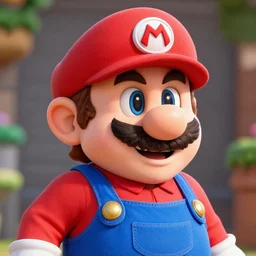 a beautiful portrait mario as a grandpa, ultra realistic details, 8 k