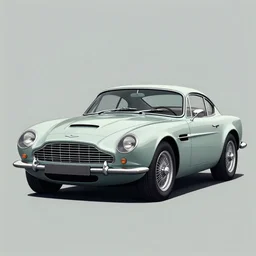 illustration of a vintage aston martin