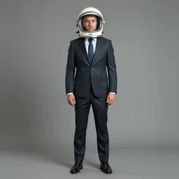 ( ( ( ( ( man in space helmet and business suit. full body ) ) ) ) ) by jean - baptiste monge!!!!!!!!!!!!!!!!!!!!!!!!!!!!!!