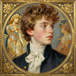 oil portrait of jughead jones, intricate, elegant, highly detailed, lighting, painting, artstation, smooth, illustration, art by greg rutowski and alphonse mucha
