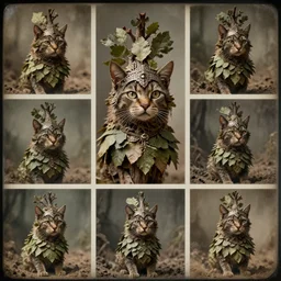 collage of lomography shot of a realistic cataphract fierce tree made of leaves, headdress, depth of field, underwater, dusty old ferrotype, dramatic light, dystopian environment, intricate, highly detailed, artstation, sharp focus, artgerm, tomasz alen kopera, peter mohrbacher, donato giancola, boris vallejo