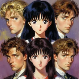 portrait of a classic magical anime girl, by shigenori soejima, by frank frazetta, by thomas kinkade, by ilya kuvshinov, digital painting masterpiece, beautiful brush strokes, advanced lighting technology, symmetry!!!, accurate and realistic faces and anatomy