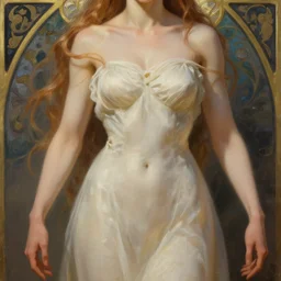 beautiful elven princess, accurate anatomy, only two hands, highly detailed, digital painting, artstation, concept art, smooth, sharp focus, illustration, impressionist painting, 8K, art by ross tran and greg rutkowski and alphonse Mucha