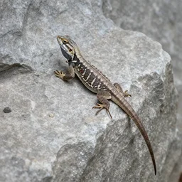 a lizard, vhils, stone, wall