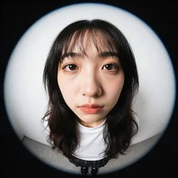 portrait shot with a fisheye lens
