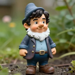a photo benedict cumberbatch sherlock as a garden gnome, highly detailed, trending on artstation, bokeh, 9 0 mm, f / 1. 4