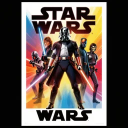 colorful movie poster for star wars milton glaser