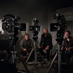 a wide angle movie still from alien ( 1 9 7 9 ) by ridley scott showing [ your choice here ] | sci - fi and supernatural horror | uneasy and uncanny atmosphere | shot on celluloid with panavision cameras | panavision lenses | 3 5 mm film negative width | anamorphic projection format | edited by david crowther, terry rawlings, peter weatherley | cinematography by