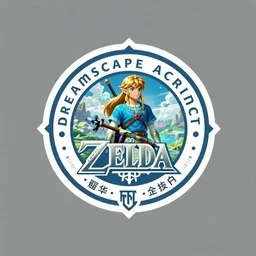 a band logo for the band dreamscape architect, legend of zelda, extremely detailed digital painting, in the style of fenghua zhong and ruan jia and jeremy lipking and peter mohrbacher, mystical colors, rim light, beautiful lighting, 8 k, stunning scene, raytracing, octane, trending on artstation