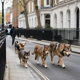 wild animals roaming through the streets of london