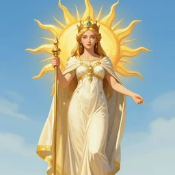a beautiful illustration of a sun princess by alessandro barbucci, featured on artstation