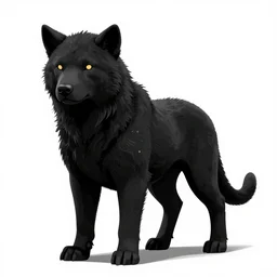 creature black and white, digital art