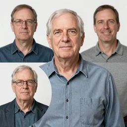 4 k photo of a very average old white man