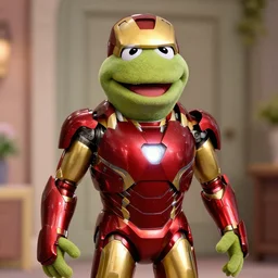 “Animal from The Muppets, dressed as Iron Man”