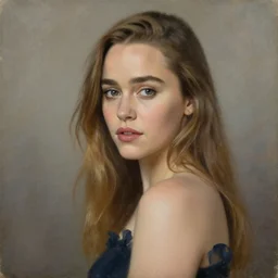 Emilia Clarke in a Painting