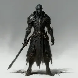 a stunning portrait of a darksouls enemy, concept art, character design