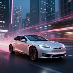 tesla s in blade runner city, beautiful dynamic lighting, cinematic, wide angle establishing shot, extremely high detail, photo realistic, cinematic lighting, post processed, concept art, artstation, matte painting, style by frederic church, raphael lacoste, unreal engine 8 k