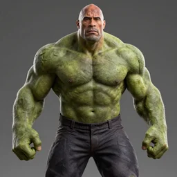 Dwayne Johnson as the hulk 4K detail