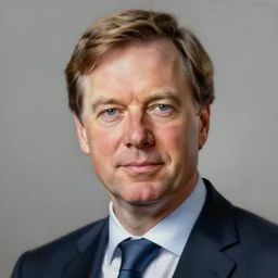 painting portrait of mark rutte high detail, high resolution