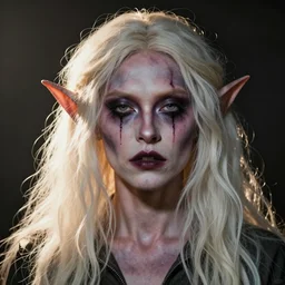 ugly goblin monster man trying his hardest to look pretty, too bad, bad makeup ugly job