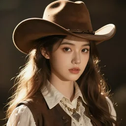 cowboy, magical girl, 19th century