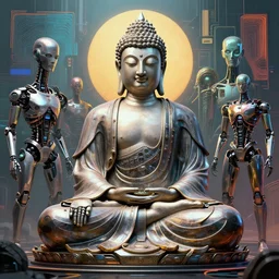 cyborg budha by artstation, deviantart, artfol, artslant artbox, cgsociety, gfxartist, artful, zatista, artpal, instagram, blendernation, frank stella, beeple, giger, kopera, zawadzki, synth - wave, hyperrealism, futurism 4 k, octane render