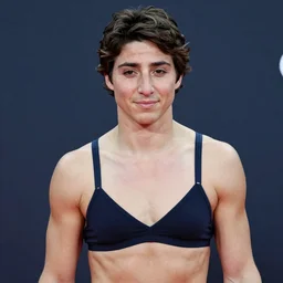 justin trudeau. wearing a bra.