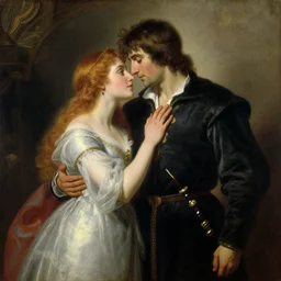 attractive arthur pendragon confesses his love to attractive male merlin. highly detailed painting by gaston bussiere, craig mullins, j. c. leyendecker 8 k