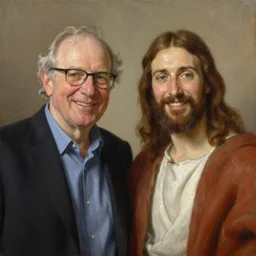 Richard Schmid and Jeremy Lipking portrait painting happy smiling classic Jesus christ