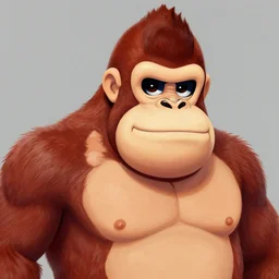 Portrait of Diddy Kong, artwork by Daniel Merriam,