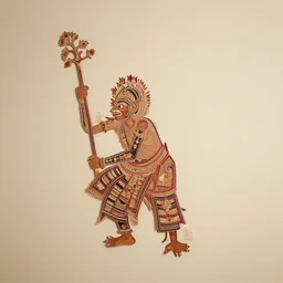 wayang kulit, studio lighting, random wall or scenery background
