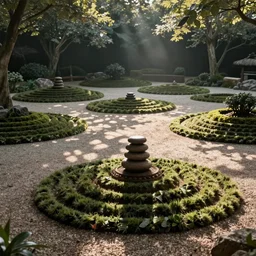 zen garden, panaorama, fantasy