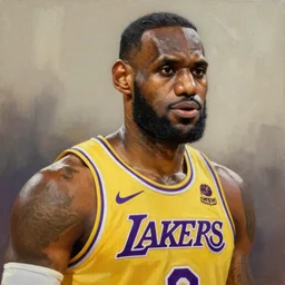 Lebron James, Mao Zedong portrayed by Los Angeles Laker Lebron James, digital art, trending on artstation oil on canvas artstation by J. C. Leyendecker and Edmund Blair Leighton and Charlie Bowater octane render