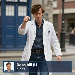 doctor who as a new street fighter character, screenshot, character select
