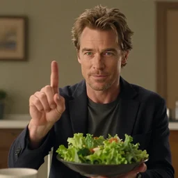 a still of Willem dafoe in salad fingers animation
