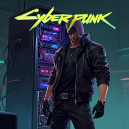 cyberpunk hacker with server, lots of wires, art gta 5 cover, official fanart behance hd artstation by jesper ejsing, by rhads, makoto shinkai and lois van baarle, ilya kuvshinov, ossdraws