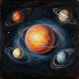solar system paint anna podedworna flemish baroque,