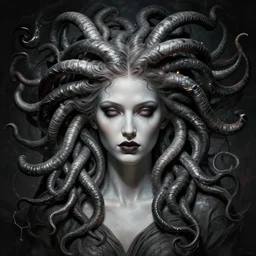 symmetry!! gantz portrait of medusa, unholy, intricate, highly detailed, dynamic lighting, digital art, digital painting, artstation, sharp focus, illustration, art by artgerm and greg rutkowski, 8 k