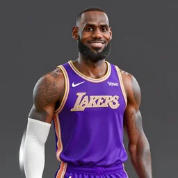 3 d render of lebron james