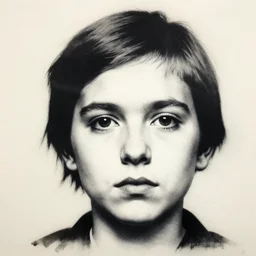 a banksy portrait of the face of a person named dolly hoffpants