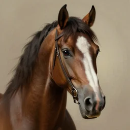 portrait of a horse with heightened detail, poised, intense emotion, detailed facial expression, detailed surroundings, intricate, elegant, highly detailed, centered, digital painting, artstation, concept art, smooth, sharp focus, illustration, by ( leonardo da vinci ), wlop