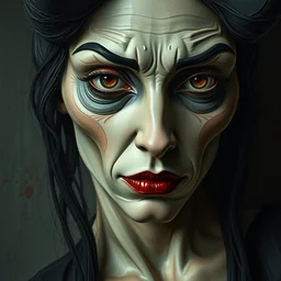 3 d cell shaded portrait painting of witch of hell 2, 3 d cell shaded cubism, in the style of picasso, elegant, highly detailed, artstation, art by picasso 3 d cell shaded unreal engine