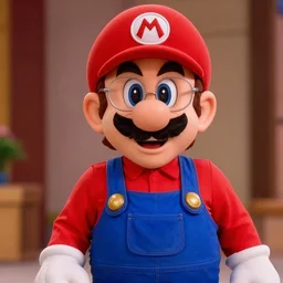 film still of larry david wearing his glasses as luigi in super mario bros movie 1 9 9 3, 4 k