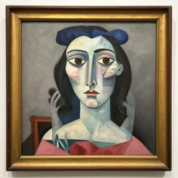 By contrast, these are some of the worst representations of Picasso. You can tell because the color balance has been artificially mucked with, and the paintings appear posterized and artificially eNhAnCeD.