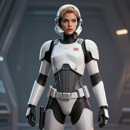 epic professional digital art of stunningly gorgeous female starship trooper, by leesha hannigan, iris van herpen, artstation, cgsociety, wlop, epic, much wow, much detail, gorgeous, detailed, masterpiece